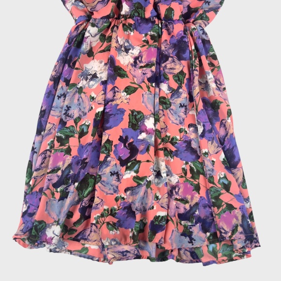 Lush Floral Print Midi Dress - Picture 4 of 9